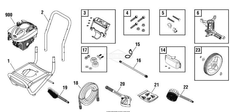 BRUTE 020375 Power Washer repair parts